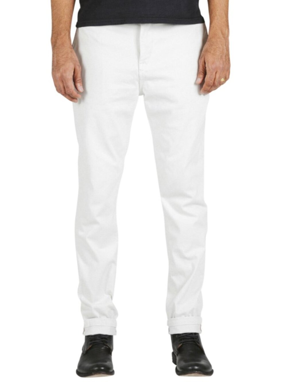 Heather White Denit® Stretch Chino by Hiroshi Kato